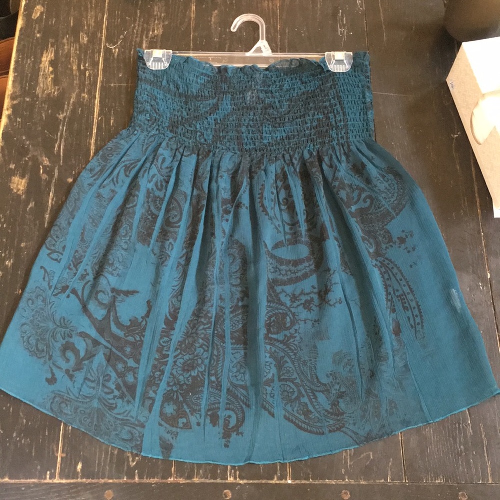 Strapless Turquoise Tube Top